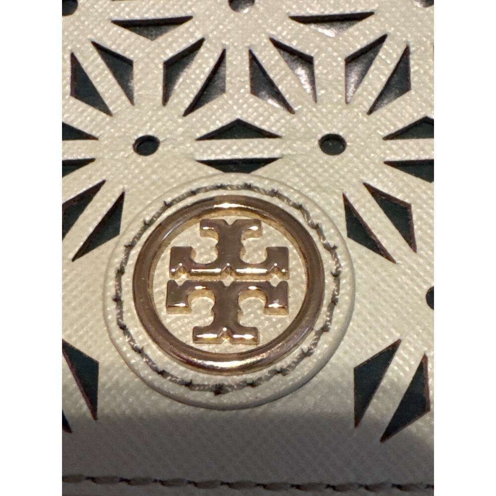 Tory Burch Robinson Mint Julep Floral Purse - Picture 8 of 8